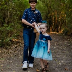 Jona Michelle Teal Dress